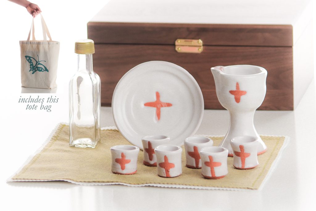 A complete portable communion kit