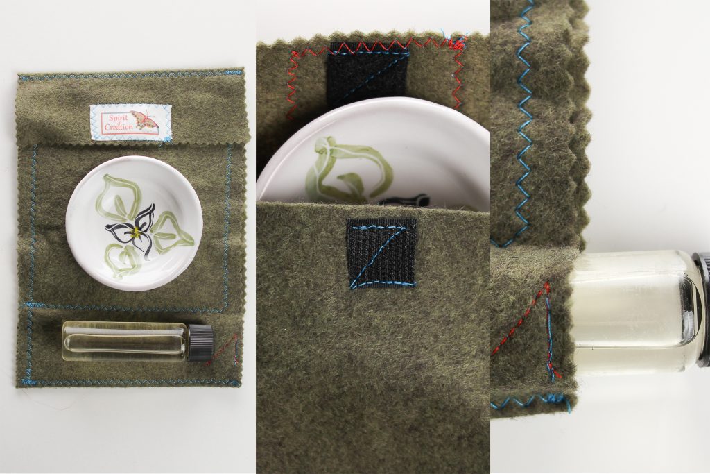 The included bag and drip-resistant bottle make this a portable set. Tuck it in your bag with your visitation communion set and your Bible and you are all set!