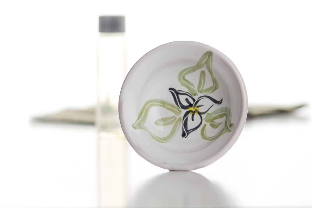 Bowls are approximately 3 inches in diameter, and come in a felt bag with a bottle of anointing oil.