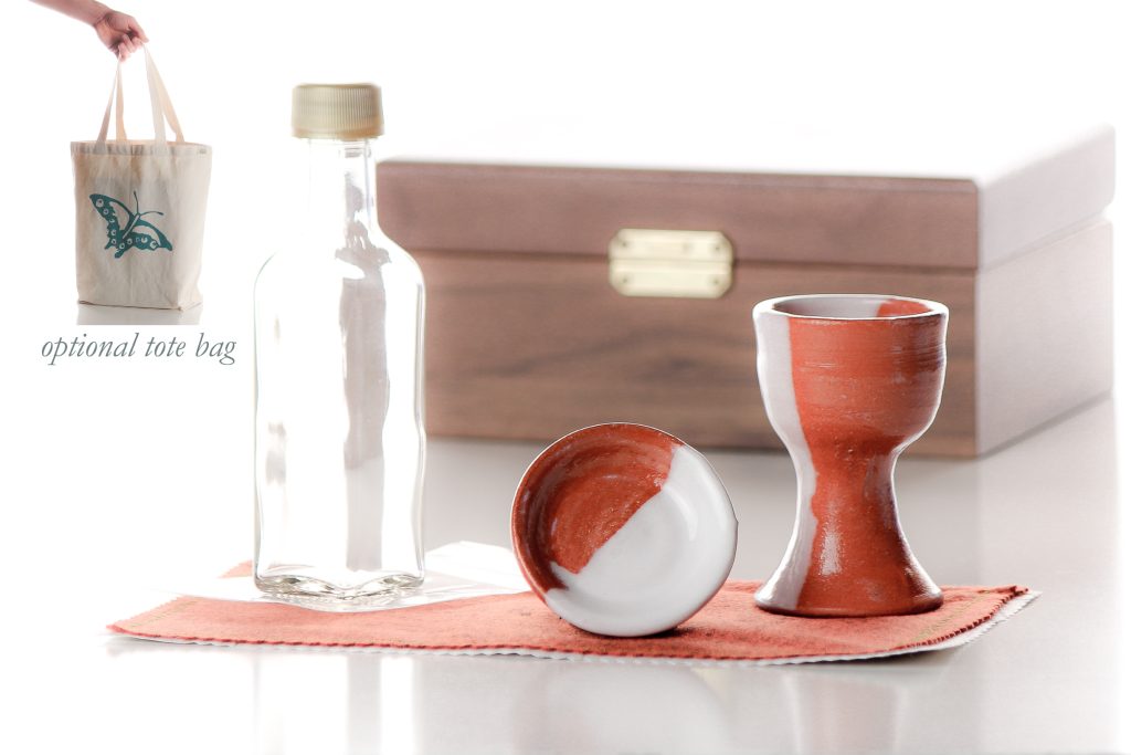 A complete portable communion kit