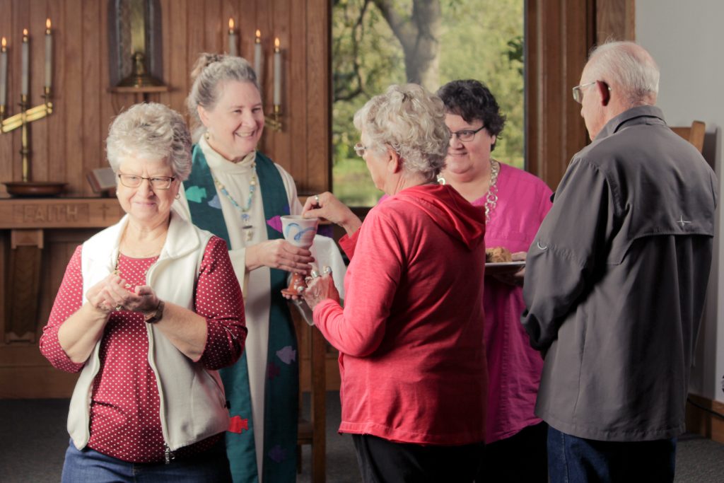 Focus on the people and the liturgy and be present in the moment.